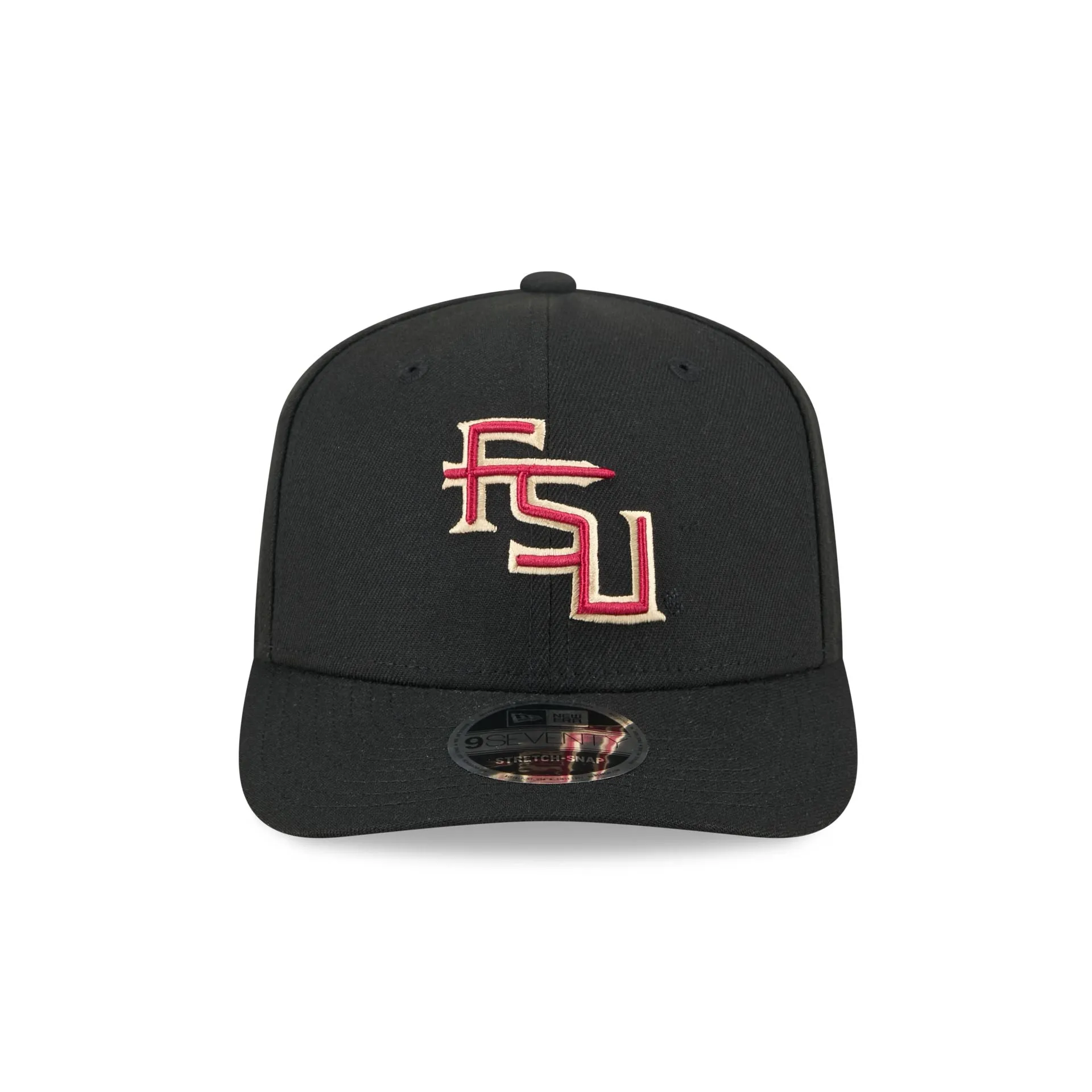 Florida State Seminoles Basic Black 9SEVENTY Stretch-Snap Hat sold by New Era product image thumbnail 2