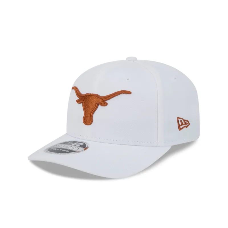 Texas Longhorns Basic White 9SEVENTY Stretch-Snap Hat sold by New Era