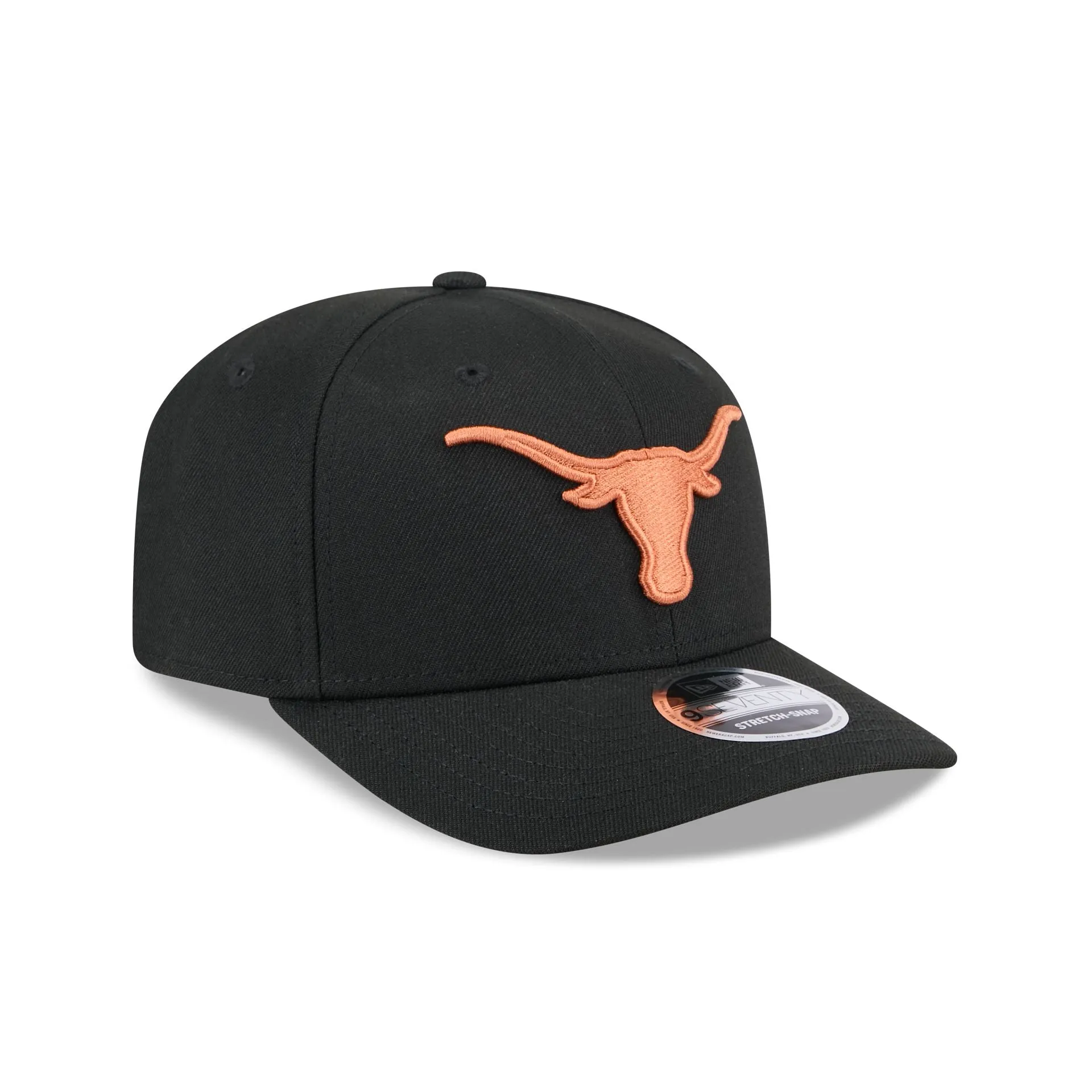 Texas Longhorns Basic Black 9SEVENTY Stretch-Snap Hat sold by New Era product image thumbnail 3