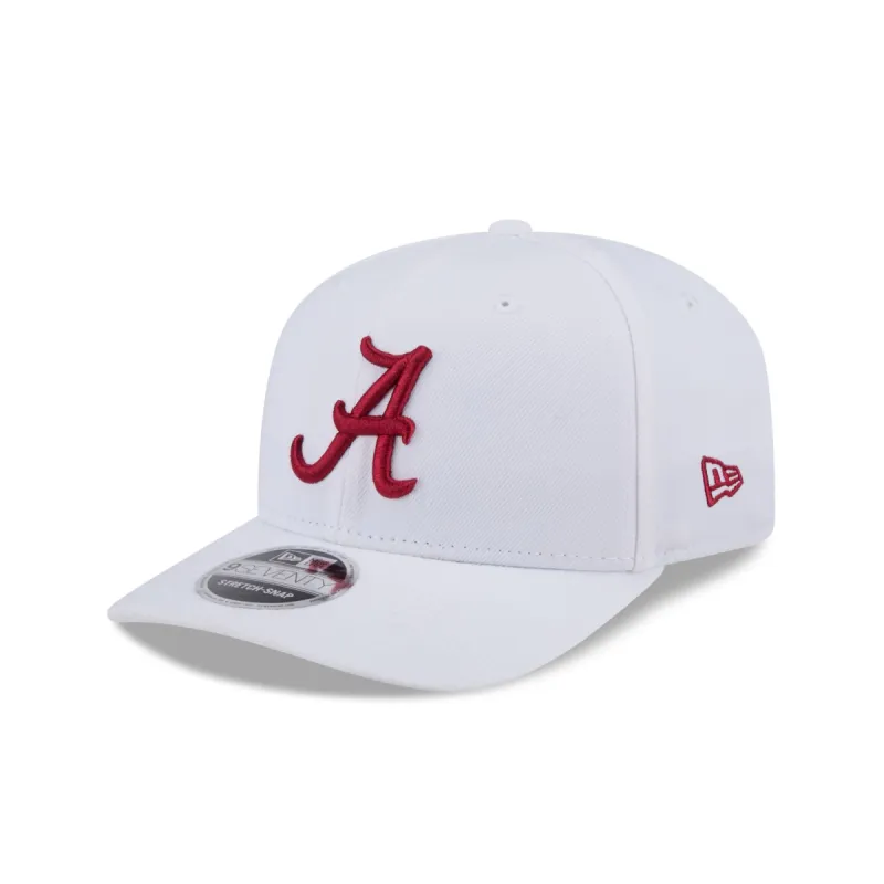 Alabama Crimson Tide Basic White 9SEVENTY Stretch-Snap Hat sold by New Era