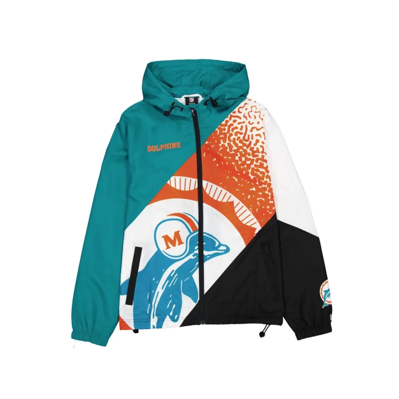 Miami Dolphins Sport Classics Color Block Windbreaker sold by New Era