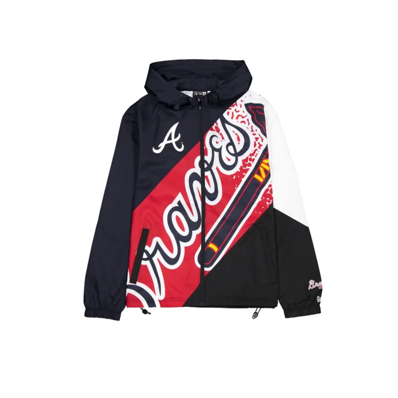 Atlanta Braves Sport Classics Color Block Windbreaker sold by New Era