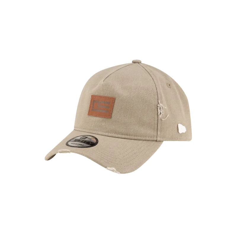 Brand New Era Forge Leather Patch Overland Trek 9FORTY A-Frame Adjustable Hat sold by New Era