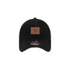 Brand New Era Forge Leather Patch Black 9FORTY A-Frame Adjustable Hat sold by New Era