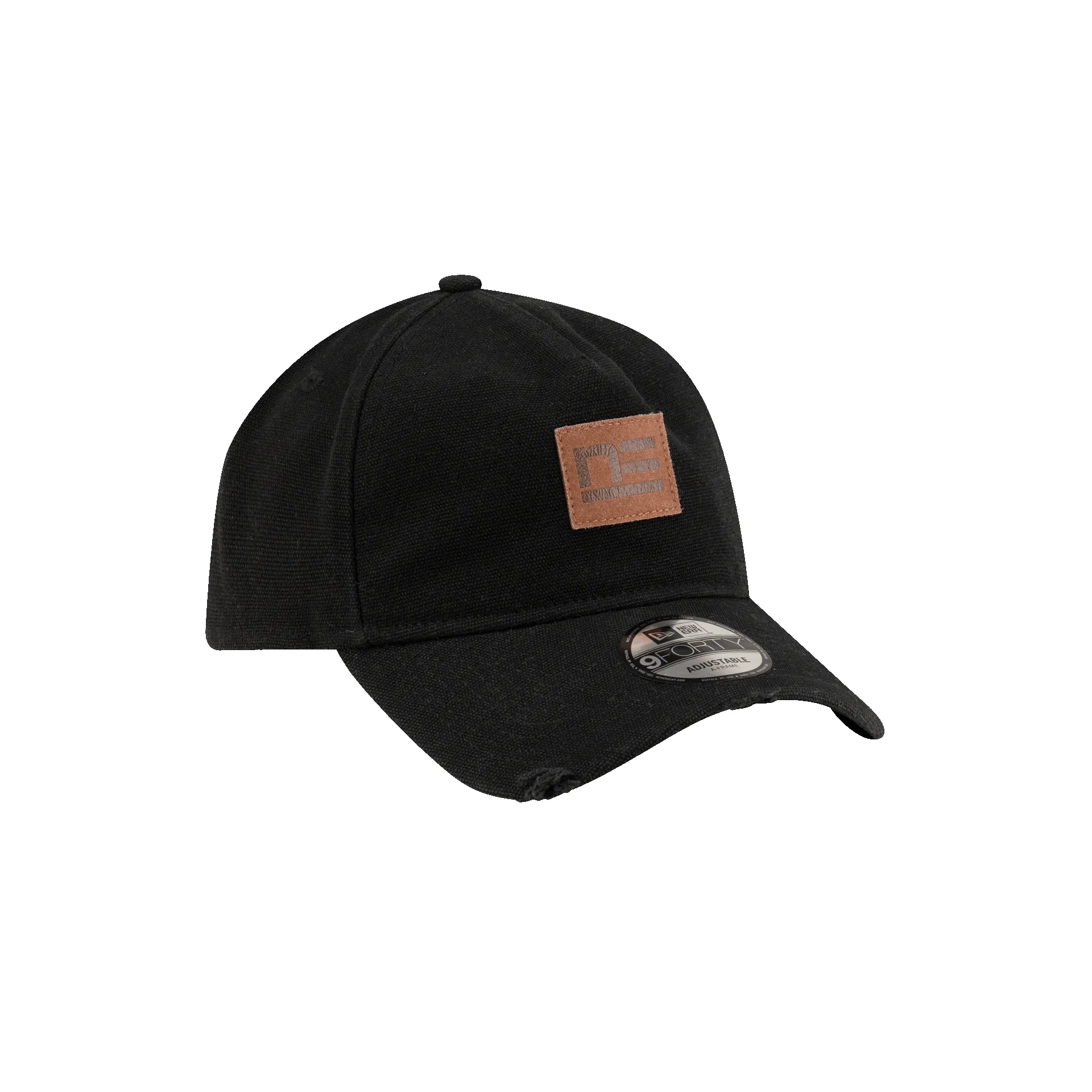 Brand New Era Forge Leather Patch Black 9FORTY A-Frame Adjustable Hat sold by New Era product image thumbnail 3