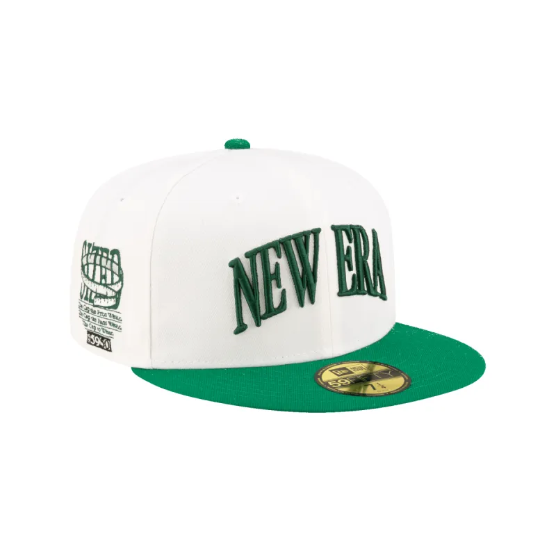 Brand New Era Sized College White 59FIFTY Fitted Hat sold by New Era