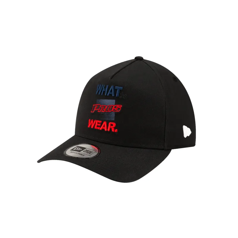 Brand New Era Go Pro Black 9FORTY A-Frame Snapback Hat made by New Era