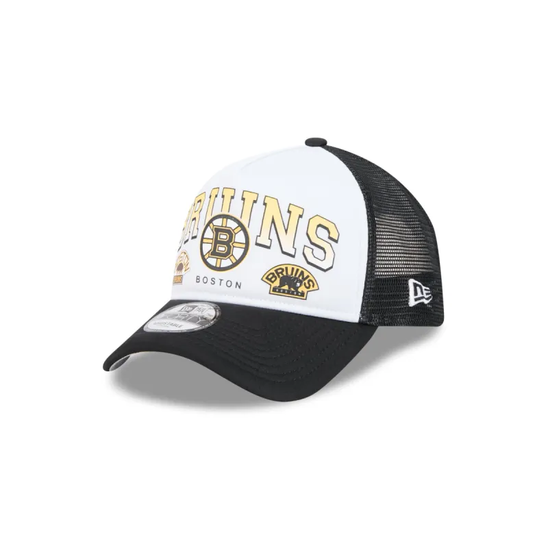 Boston Bruins Sport Classics 9FORTY A-Frame Trucker Hat sold by New Era