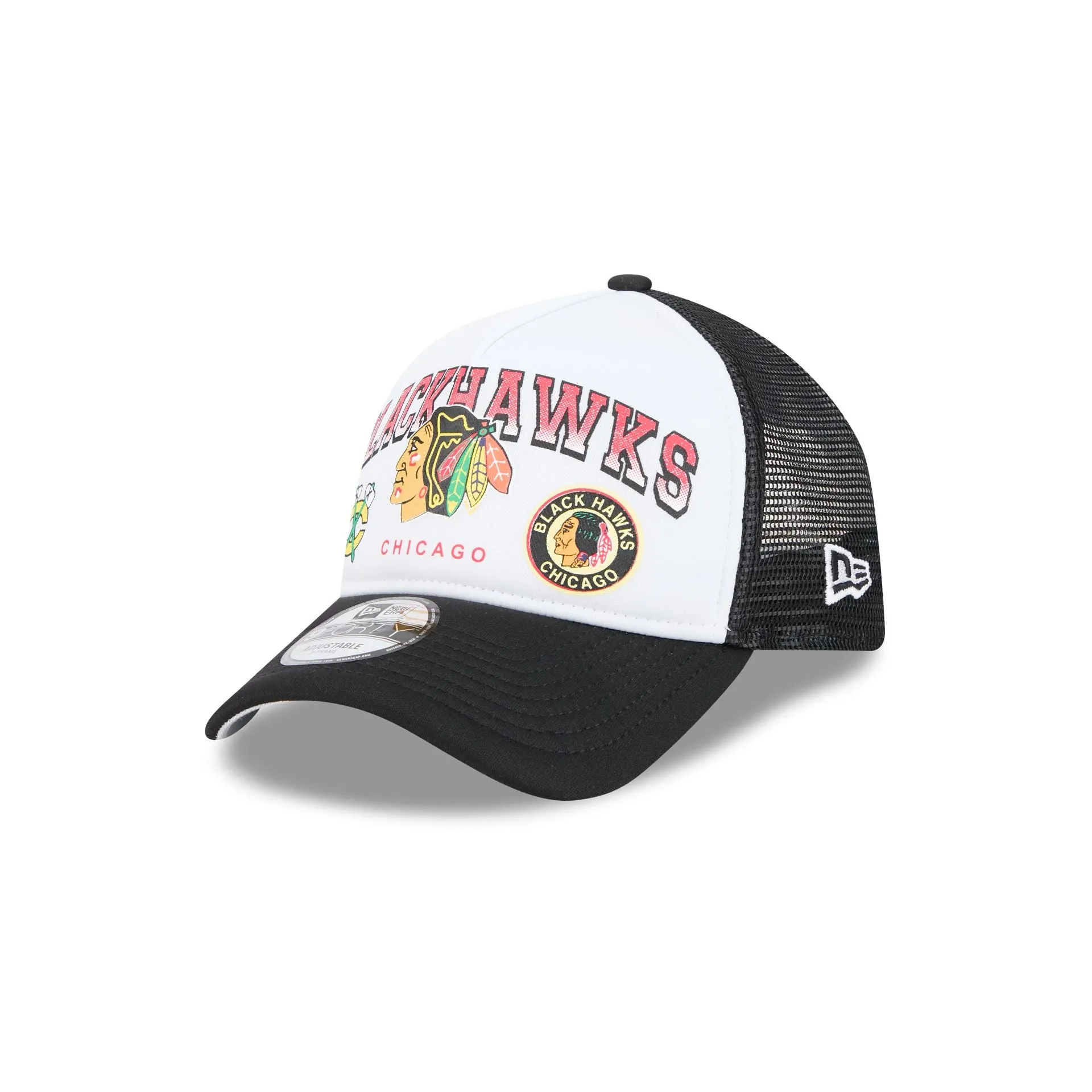 Chicago Blackhawks Sport Classics 9FORTY A-Frame Trucker Hat sold by New Era