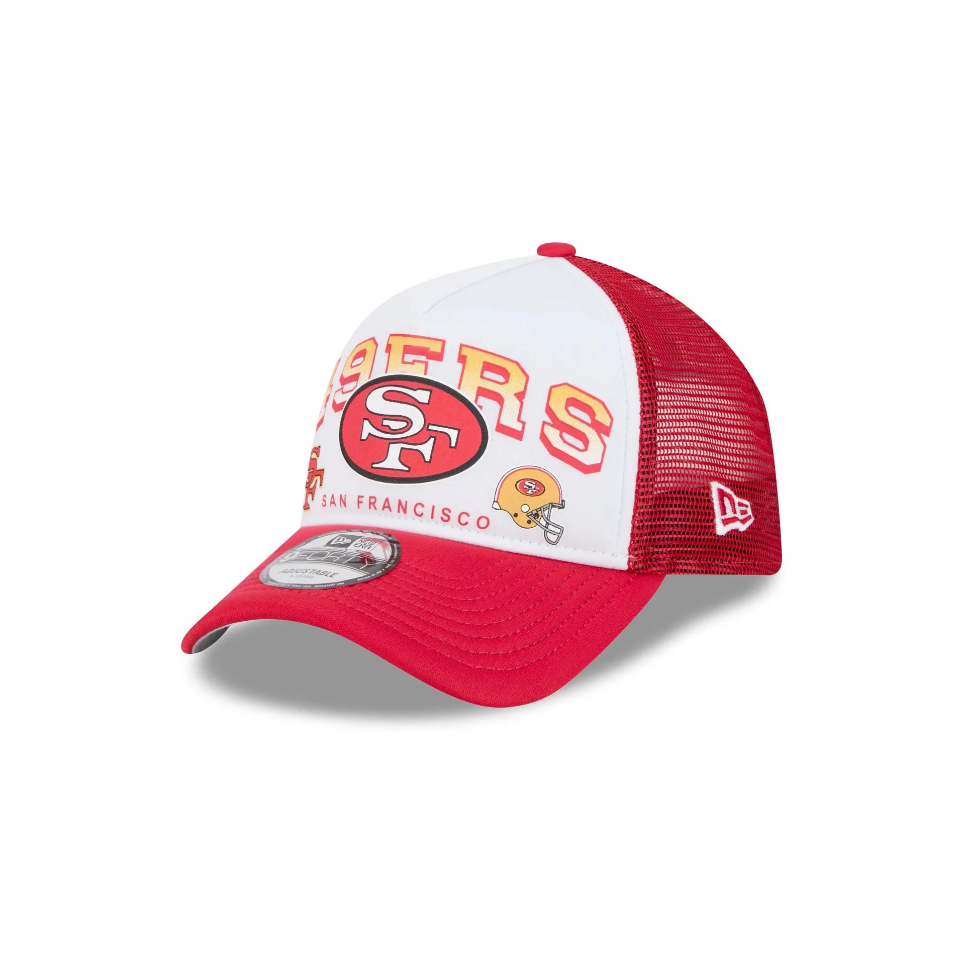 San Francisco 49ers Sport Classics 9FORTY A-Frame Trucker Hat sold by New Era