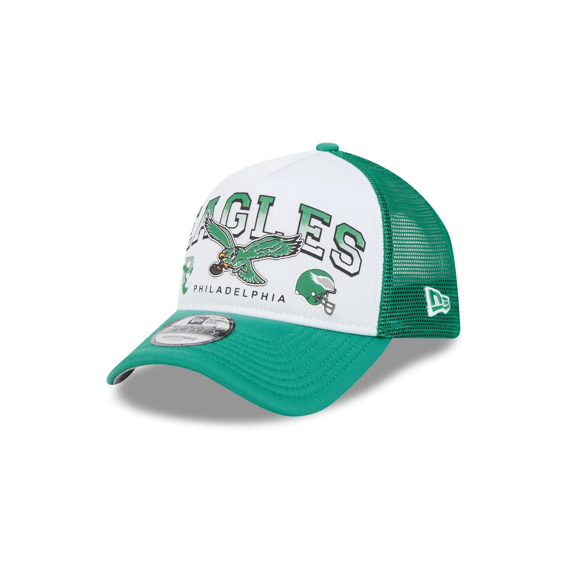 Philadelphia Eagles Sport Classics 9FORTY A-Frame Trucker Hat sold by New Era