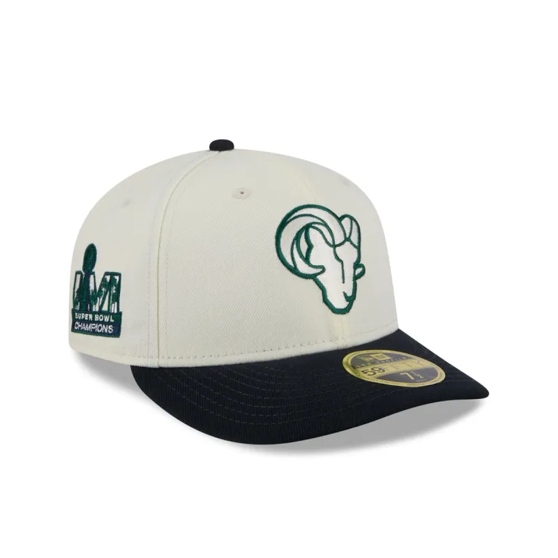 Los Angeles Rams Mahogany Dust Low Profile 59FIFTY Fitted Hat sold by New Era