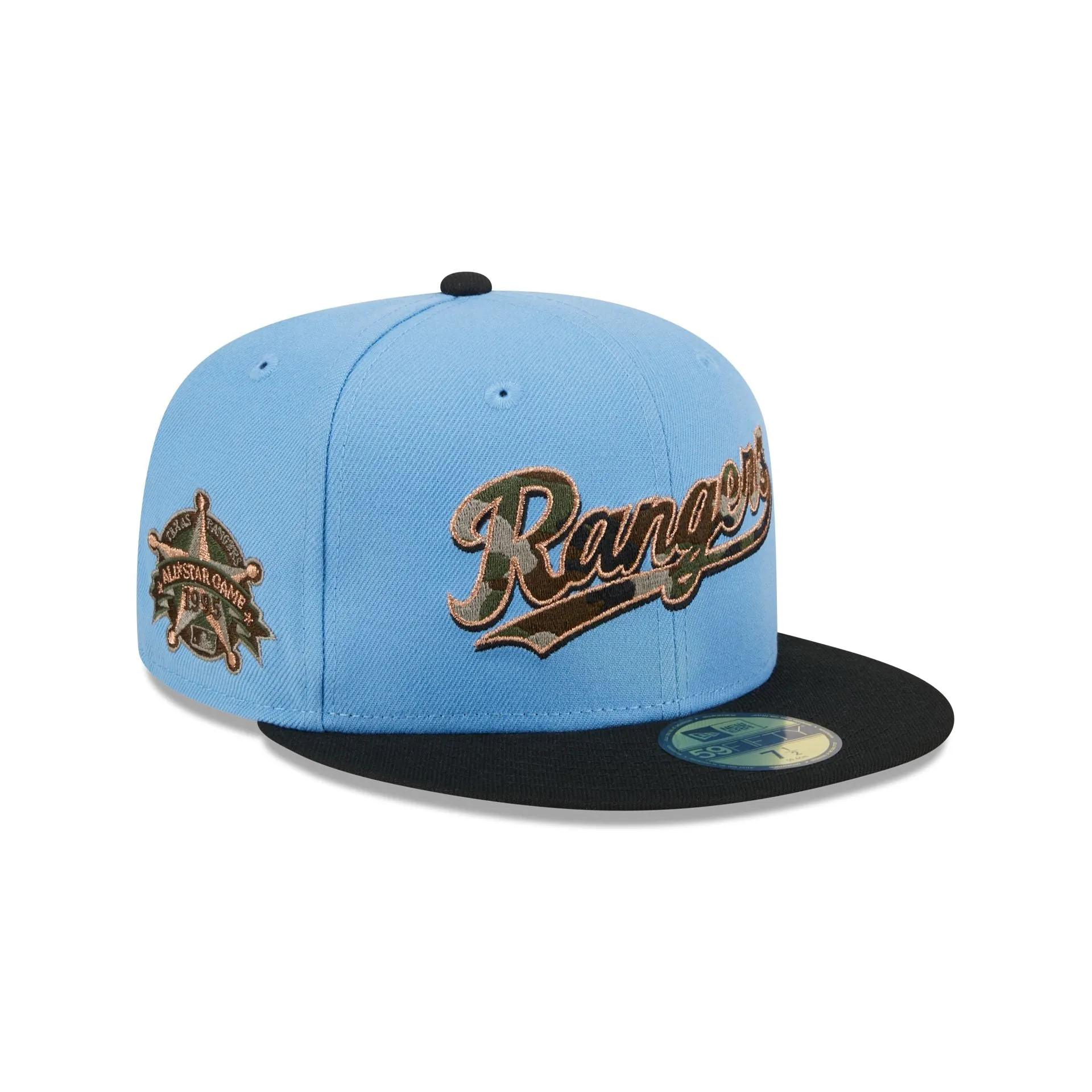 Texas Rangers Camo Fill 59FIFTY Fitted Hat sold by New Era