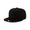 Milwaukee Brewers Black on Black 59FIFTY Fitted Hat sold by New Era