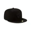 Milwaukee Brewers Black on Black 59FIFTY Fitted Hat sold by New Era