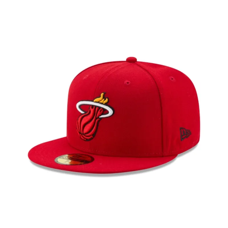 Miami Heat Team Color Alt 59FIFTY Fitted Hat made by New Era