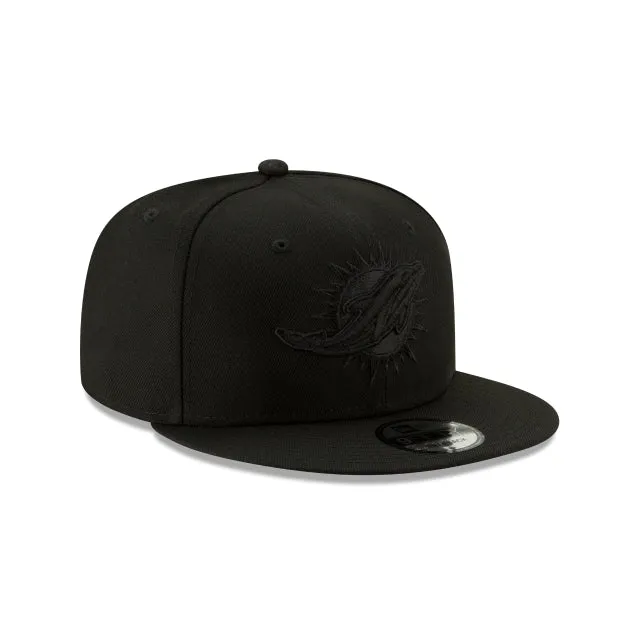 Miami Dolphins Basic Black On Black 9FIFTY Snapback Hat sold by New Era product image thumbnail 3