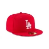 Los Angeles Dodgers Scarlet Basic 59FIFTY Fitted Hat sold by New Era