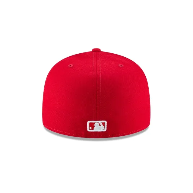 Los Angeles Dodgers Scarlet Basic 59FIFTY Fitted Hat sold by New Era product image thumbnail 4