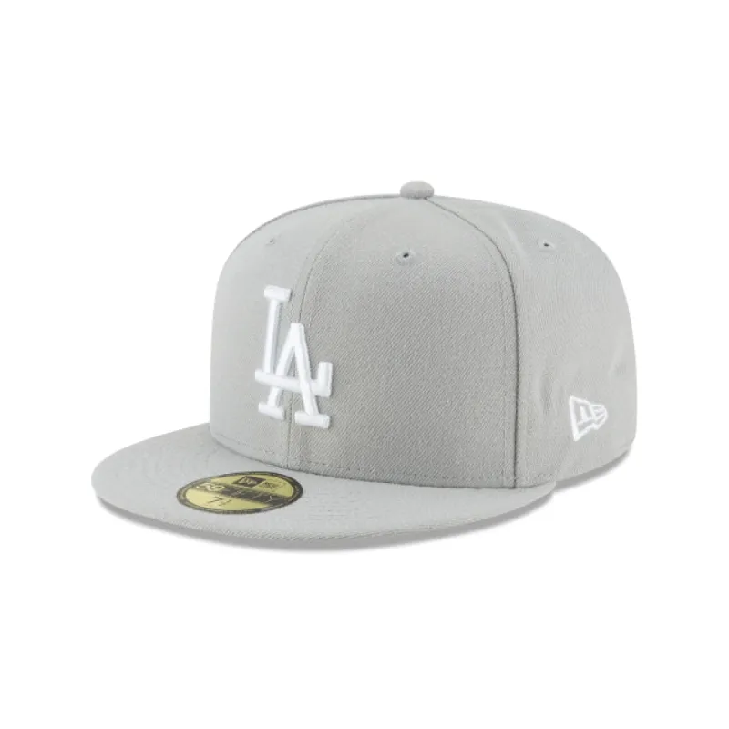 Los Angeles Dodgers Gray Basic 59FIFTY Fitted Hat sold by New Era
