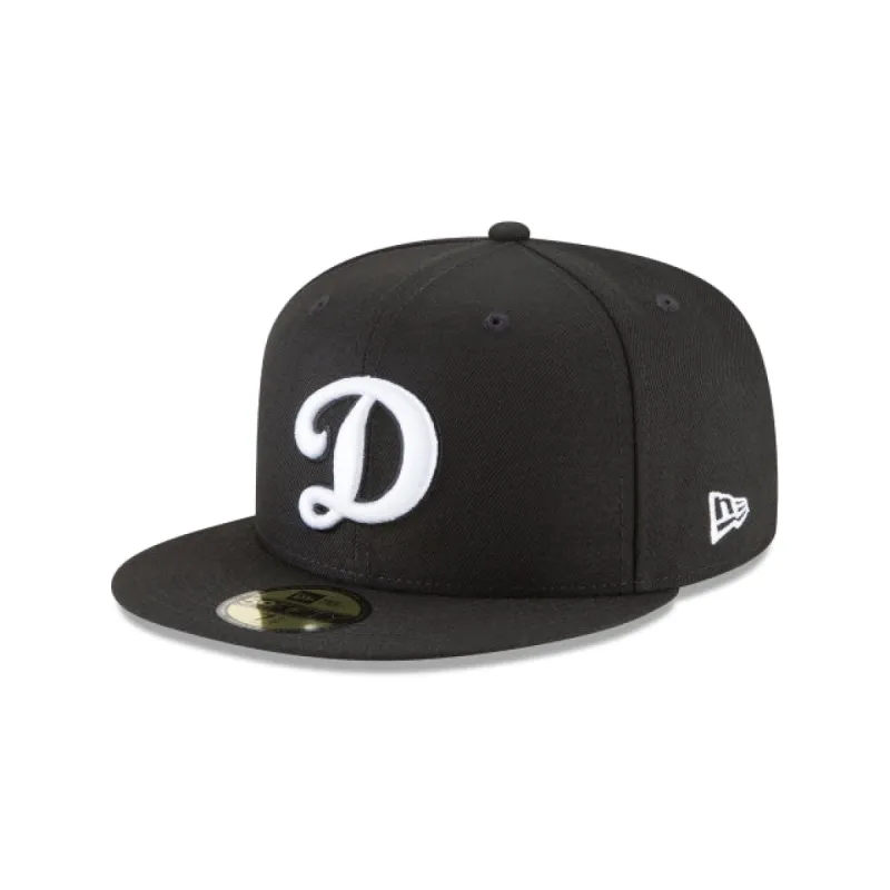 Los Angeles Dodgers Alternate Black and White Basic 59FIFTY Fitted Hat sold by New Era