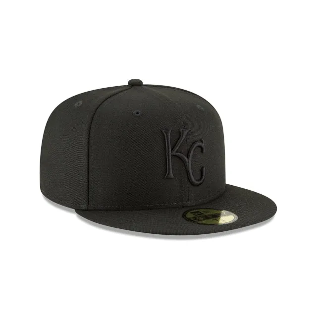 Kansas City Royals Blackout Basic 59FIFTY Fitted Hat sold by New Era product image thumbnail 3