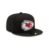 Kansas City Chiefs Black 59FIFTY Fitted Hat sold by New Era