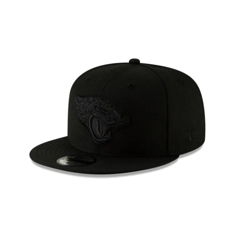 Jacksonville Jaguars Black On Black 9FIFTY Snapback Hat sold by New Era