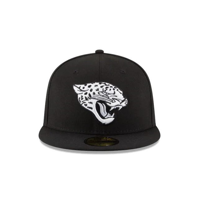 Jacksonville Jaguars Black & White 59FIFTY Fitted Hat sold by New Era product image thumbnail 2