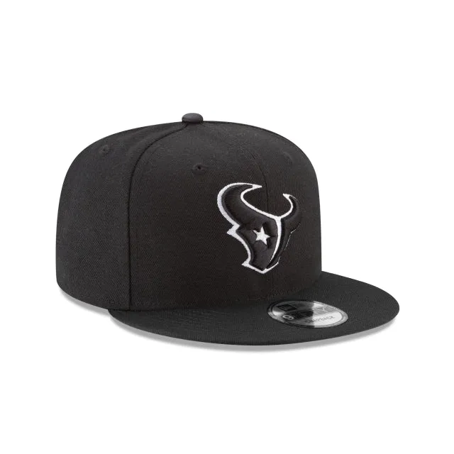 Houston Texans Black and White 9FIFTY Snapback Hat sold by New Era product image thumbnail 3