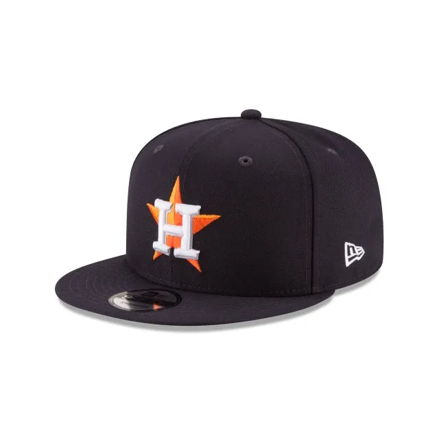 Houston Astros Team Color Basic 9FIFTY Snapback Hat sold by New Era