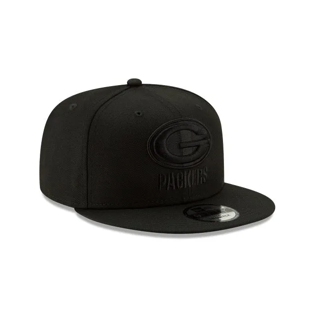 Green Bay Packers Basic Black On Black 9FIFTY Snapback Hat sold by New Era product image thumbnail 3