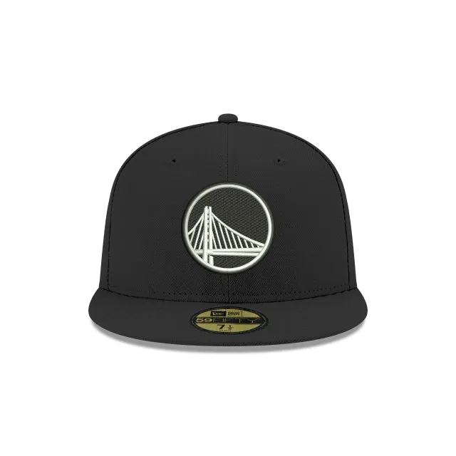 Golden State Warriors Black & White 59FIFTY Fitted Hat sold by New Era product image thumbnail 2