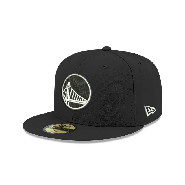 Golden State Warriors Black & White 59FIFTY Fitted Hat sold by New Era