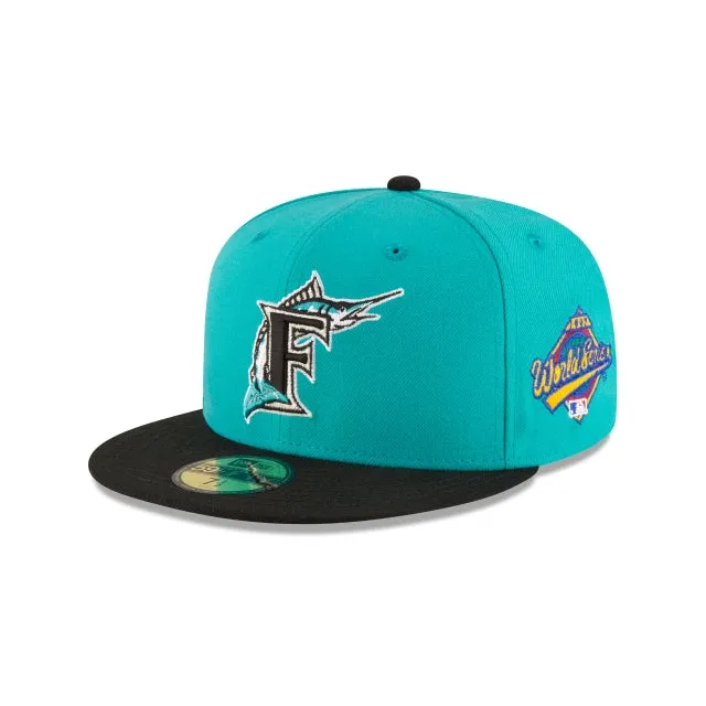 Florida Marlins World Series Teal Wool 59FIFTY Fitted Hat sold by New Era