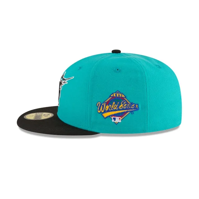 Florida Marlins World Series Teal Wool 59FIFTY Fitted Hat sold by New Era product image thumbnail 5