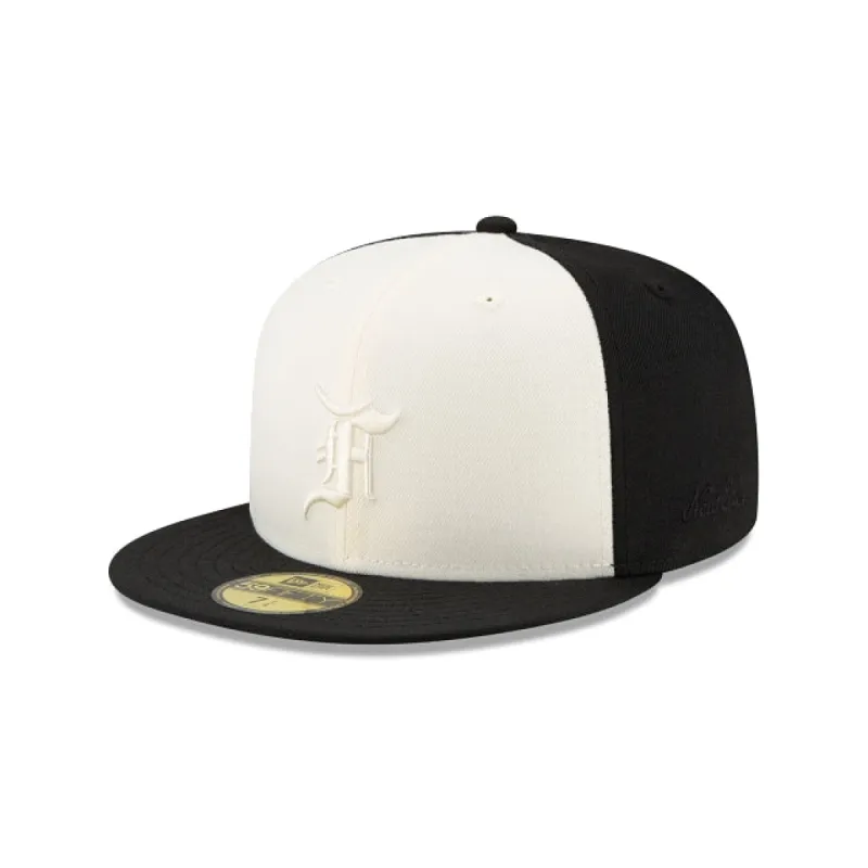Essentials By Fear Of God Black 59FIFTY Fitted Hat sold by New Era