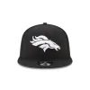 Denver Broncos Black and White 9FIFTY Snapback Hat sold by New Era