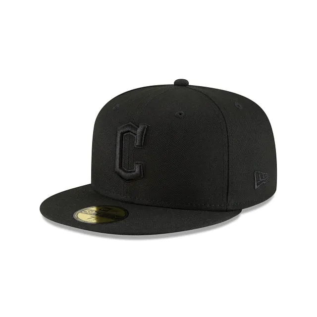 Cleveland Guardians Blackout Basic 59FIFTY Fitted Hat sold by New Era