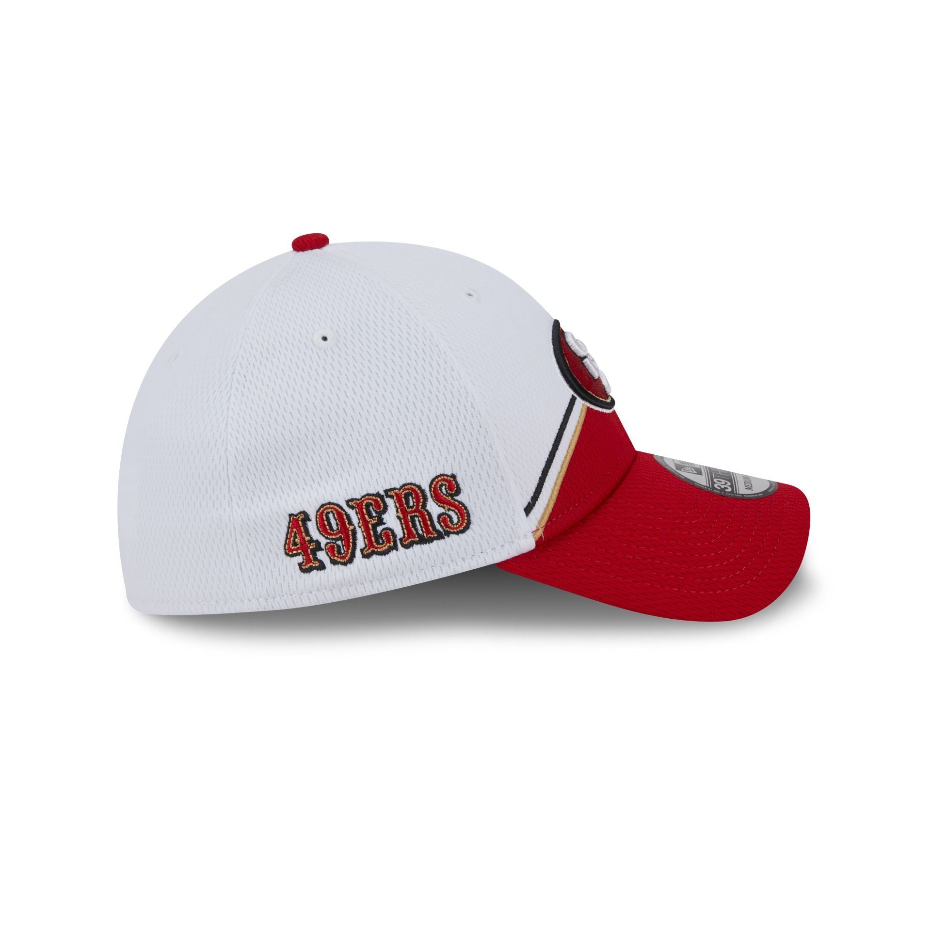San Francisco 49ers 2023 Sideline White 39THIRTY Stretch Fit Hat sold by New Era product image thumbnail 4