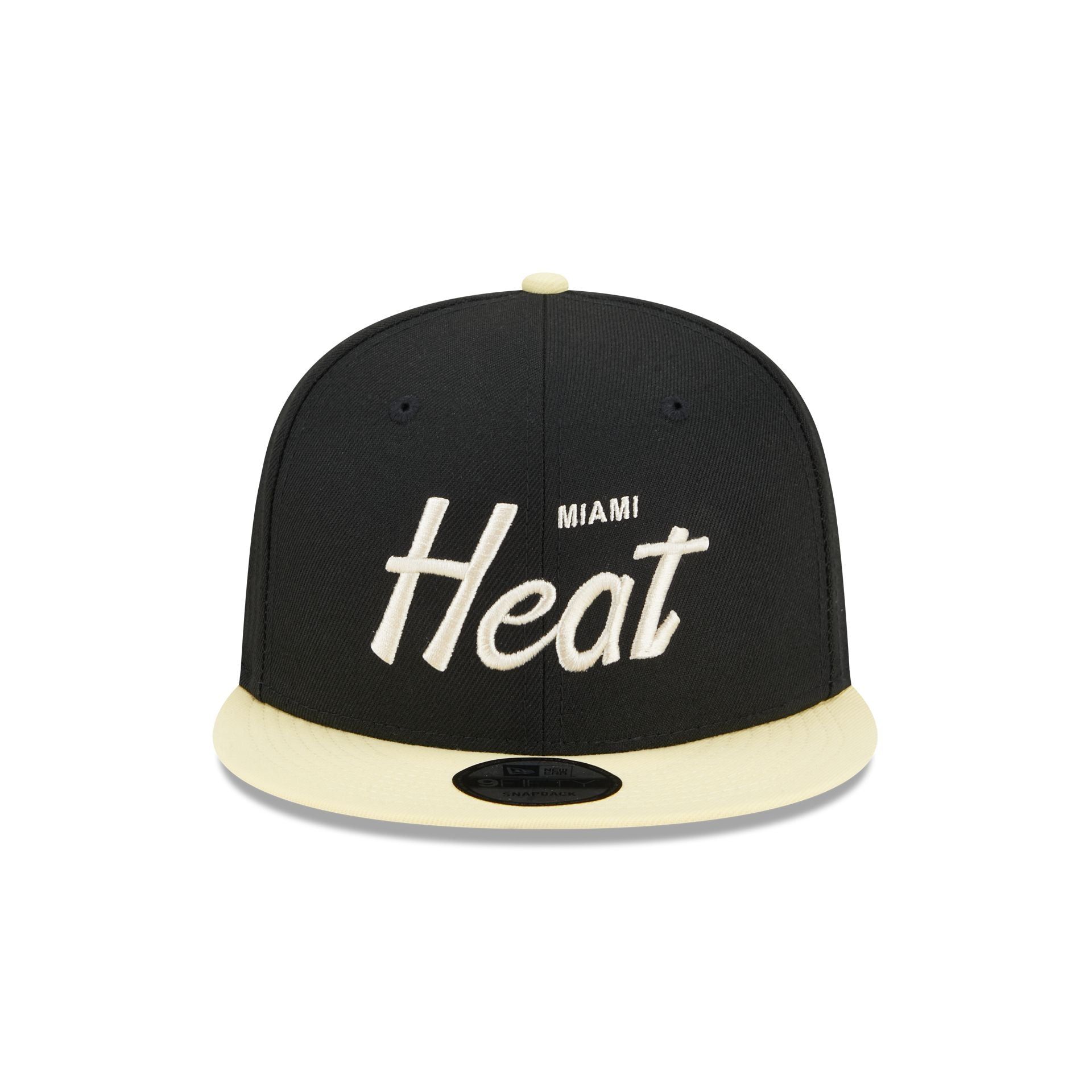 Miami Heat Pale Yellow Visor 9FIFTY Snapback Hat sold by New Era product image thumbnail 2