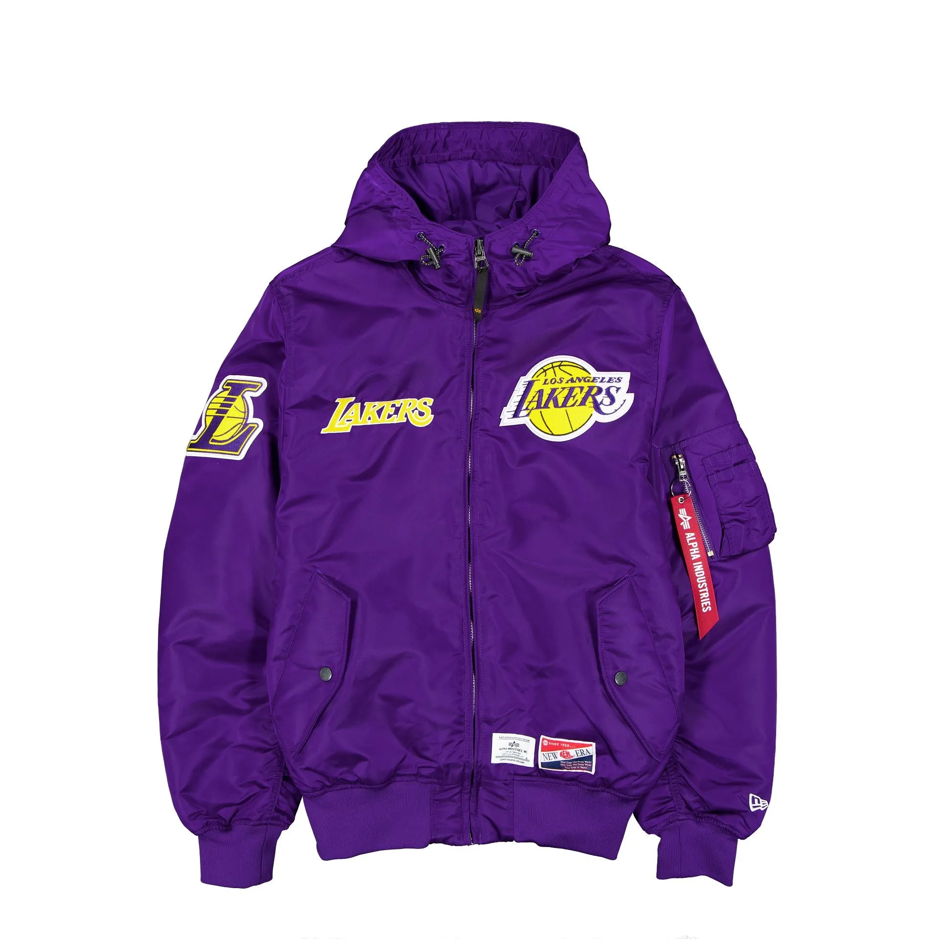 Alpha Industries x Los Angeles Lakers L-2B Hooded Bomber Jacket sold by New Era product image thumbnail 2