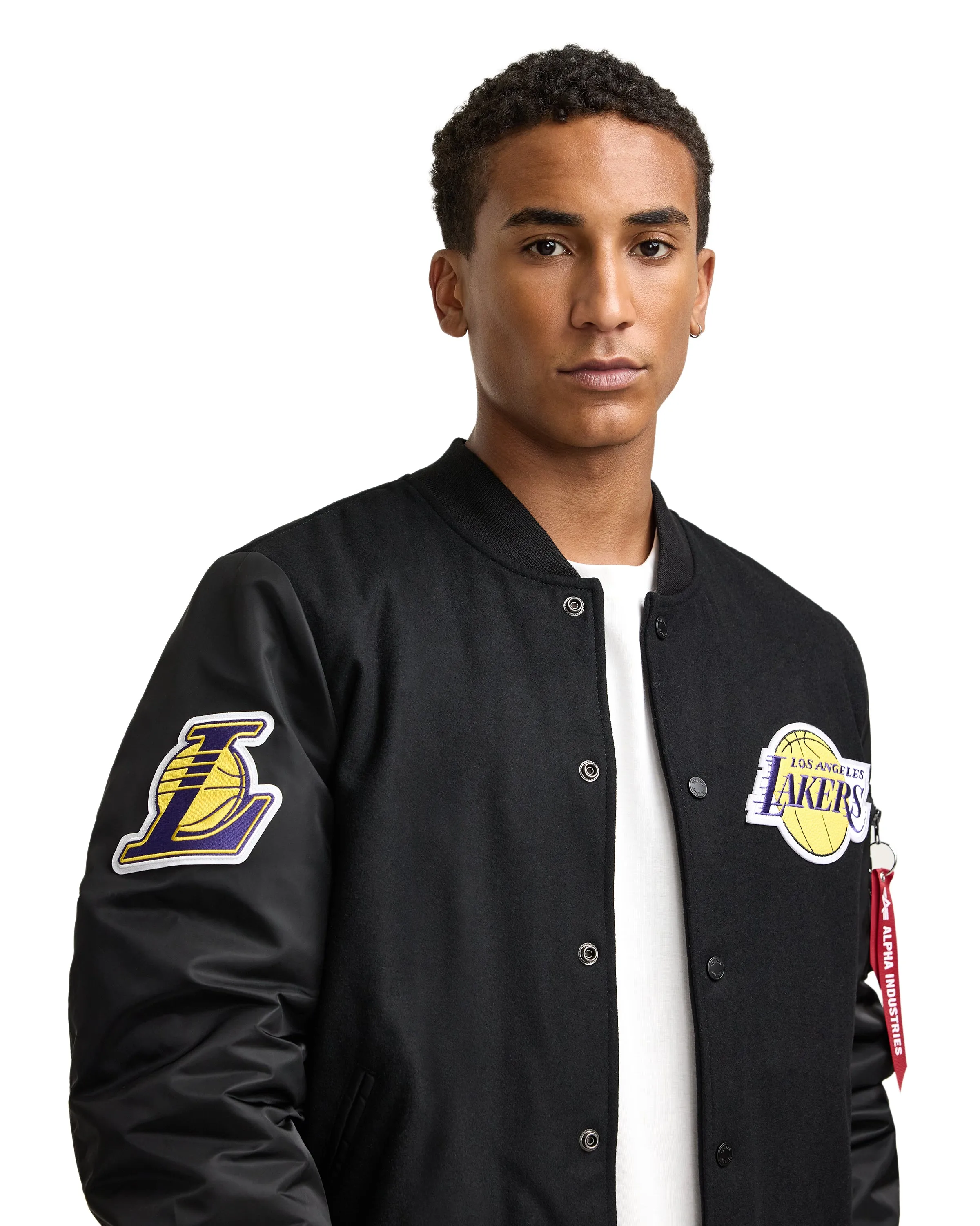 Alpha Industries x Los Angeles Lakers MA-1 Wool Varsity Jacket sold by New Era