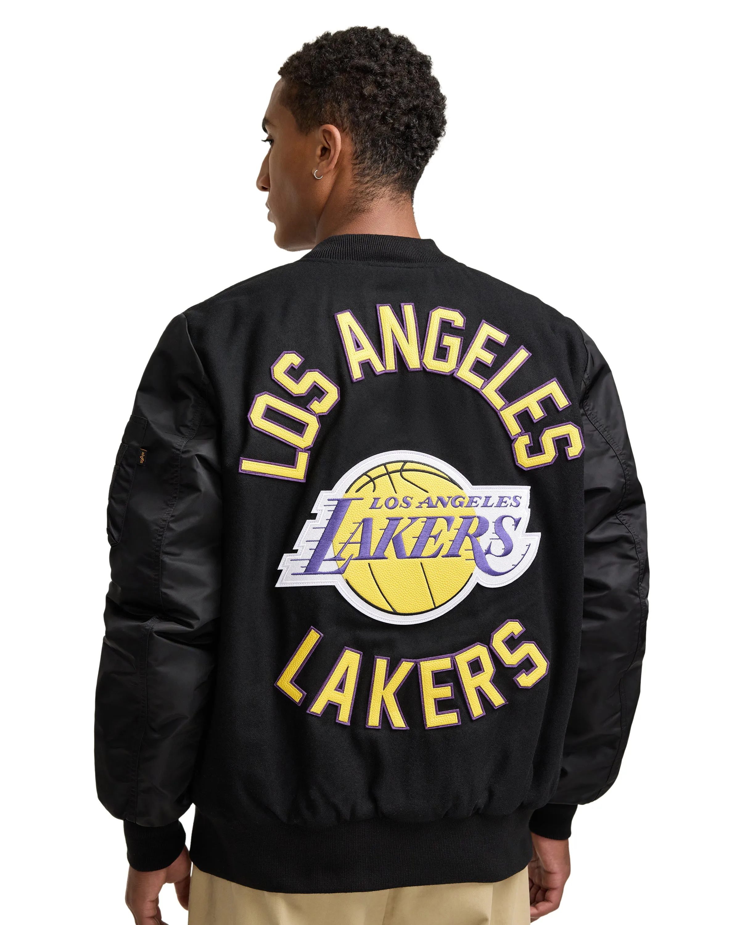 Alpha Industries x Los Angeles Lakers MA-1 Wool Varsity Jacket sold by New Era product image thumbnail 5