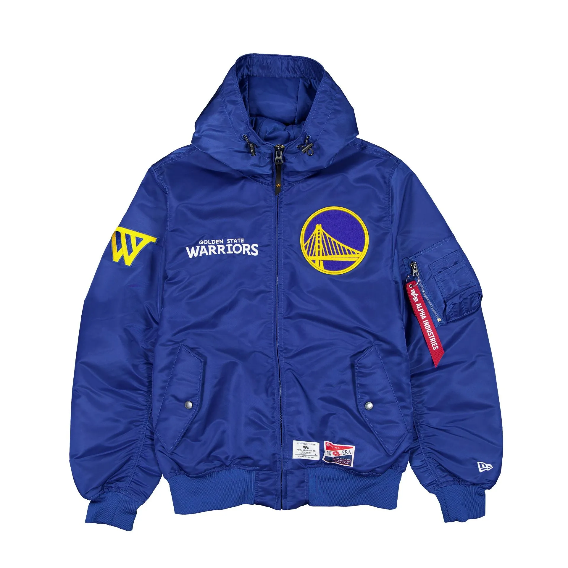 Alpha Industries x Golden State Warriors L-2B Hooded Bomber Jacket sold by New Era