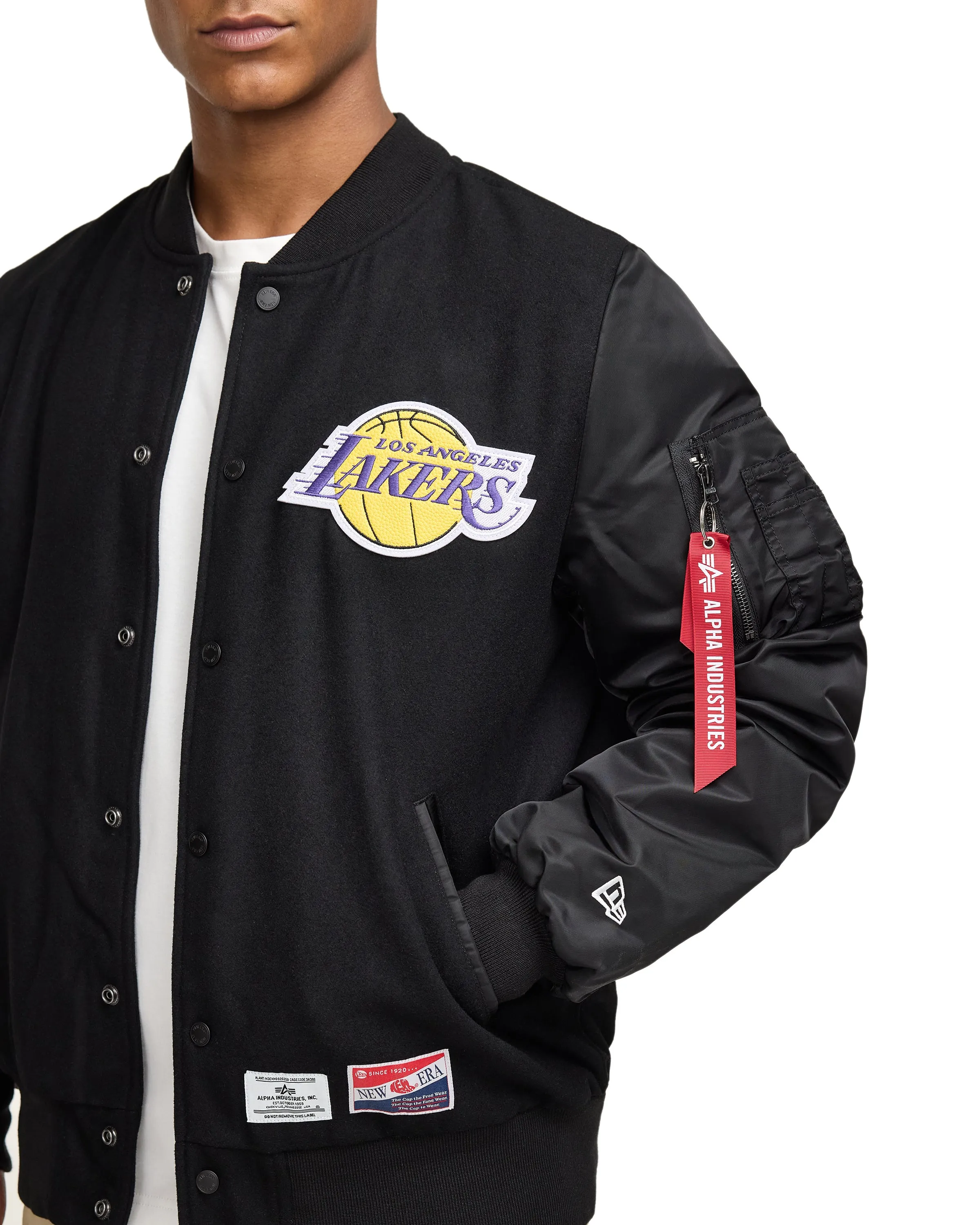Alpha Industries x Chicago Bulls MA-1 Wool Varsity Jacket sold by New Era product image thumbnail 4