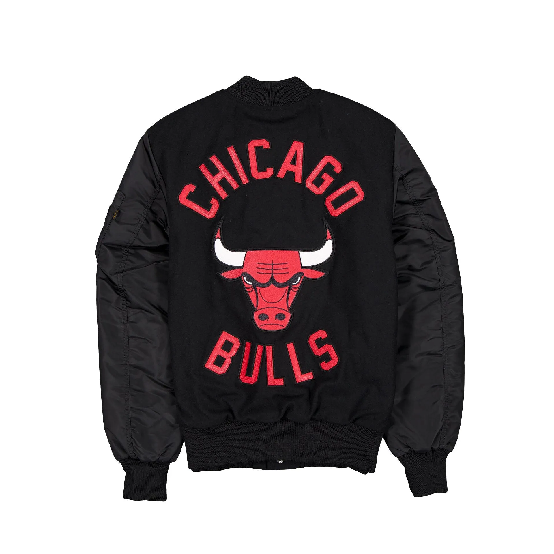 Alpha Industries x Chicago Bulls MA-1 Wool Varsity Jacket sold by New Era product image thumbnail 3