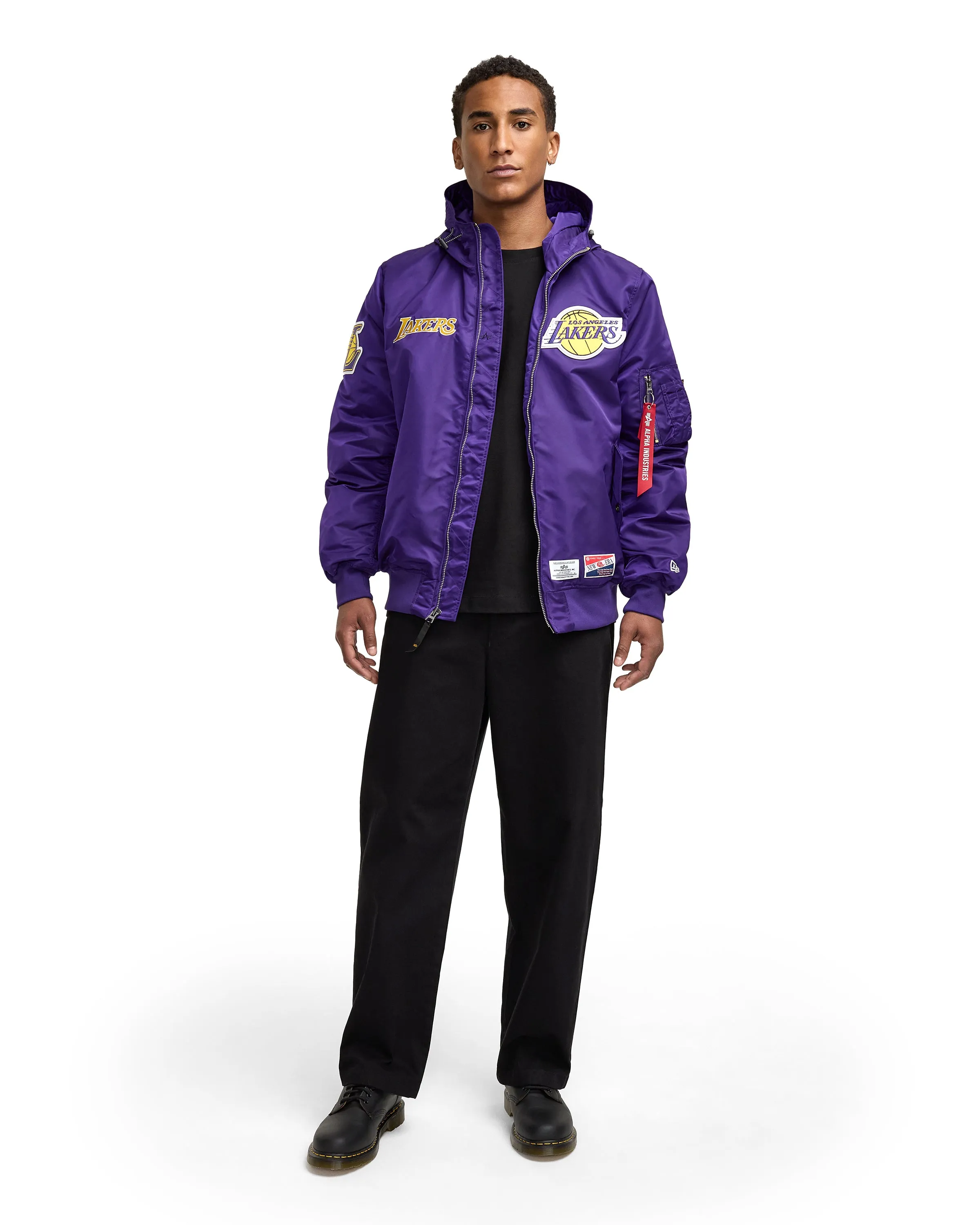 Alpha Industries x Philadelphia 76ers L-2B Hooded Bomber Jacket sold by New Era product image thumbnail 5
