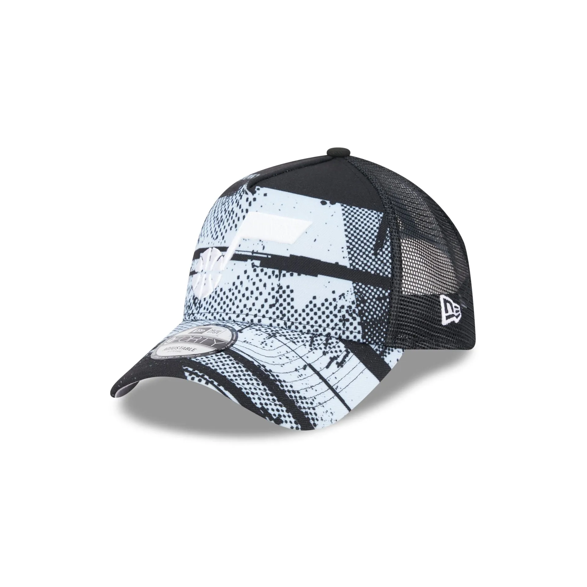 Utah Jazz 2024 Tip-Off 9FORTY A-Frame Trucker Hat sold by New Era product image thumbnail 3