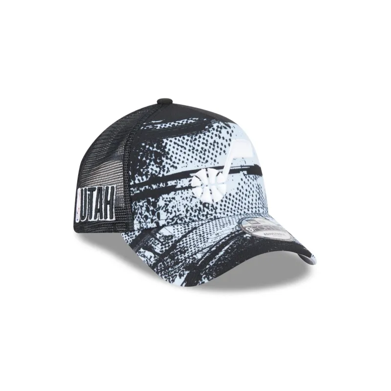 Utah Jazz 2024 Tip-Off 9FORTY A-Frame Trucker Hat sold by New Era